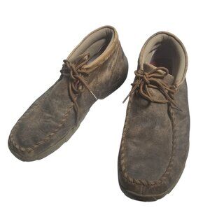 Twisted X Chukka Men's Brown Driving Moccasins Sz 12 M